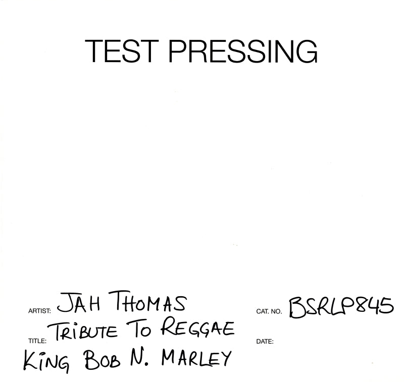 Tribute To Reggae King Bob N. Marley-Burning Sounds-Vinyl LP Test Pressing-M/M