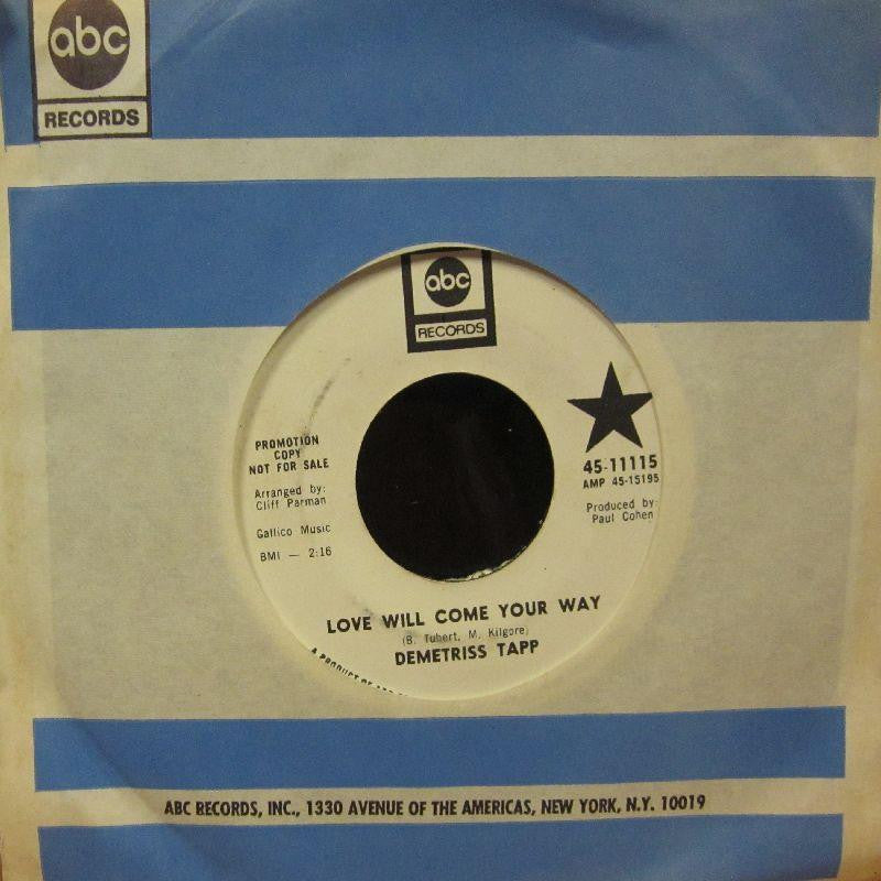 Demetriss Tapp-Love Will Come Your Way-abc-7" Vinyl