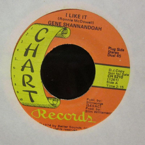 Gene Shannandoah-I Like It/Drinking And Thinking-Chart Sounds-7" Vinyl