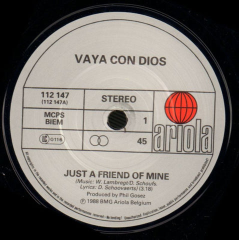 Just A Friend Of Mine-Ariola-7" Vinyl-Ex/NM