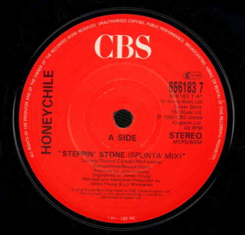 Steppin' Stone-CBS-7" Vinyl P/S-VG/Ex