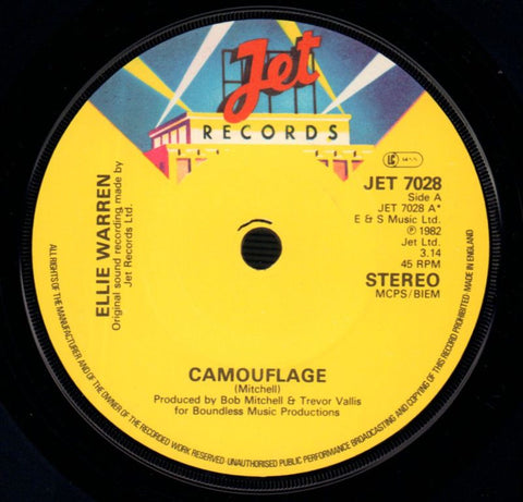 Camouflage-Jet-7" Vinyl P/S-NM/NM