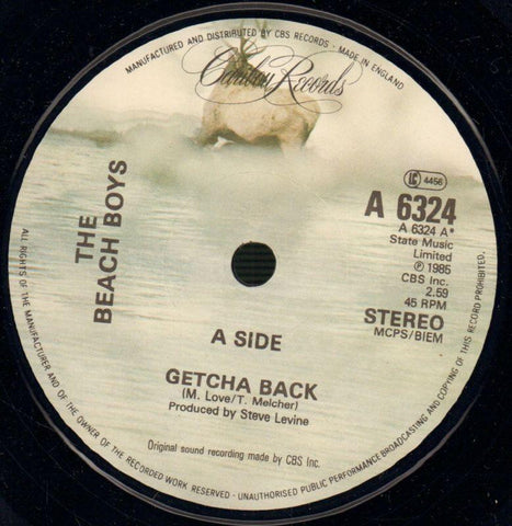 Getcha Back-CBS-7" Vinyl P/S-VG/VG