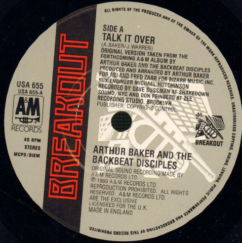 Talk It Over-A&M-7" Vinyl P/S-Ex/NM