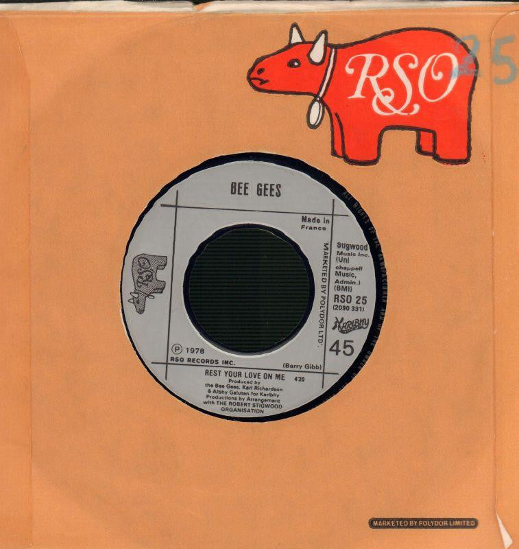 Too Much Heaven / Rest Your Love-RSO-7" Vinyl-VG/VG