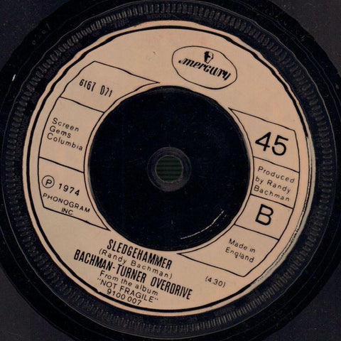 Roll On Down The Highway / Sledgehammer-Mercury-7" Vinyl-VG/VG