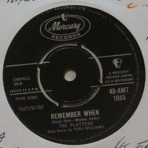 The Platters-Remeber When-Mercury-7" Vinyl