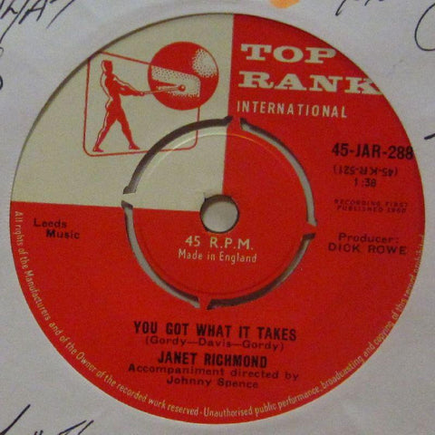 Janet Richmond-You Got What It Takes-Top Rank-7" Vinyl