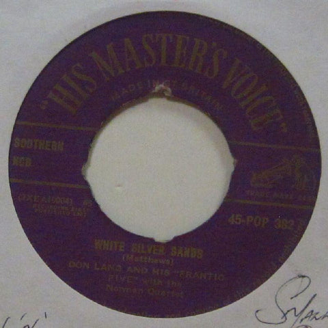 Don Lang & His Frantic Five-White Silver Snads-HMV-7" Vinyl