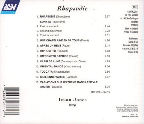 Rhapsodie-ASV-CD Album-New