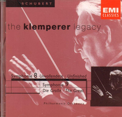 Franz Schubert-Symphonies 8 & 9/ New Po/ Klemperer-CD Album