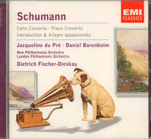 Jacqueline Du Pre-Schumann: Piano Cto/ Barenboim: Cello Cto-CD Album