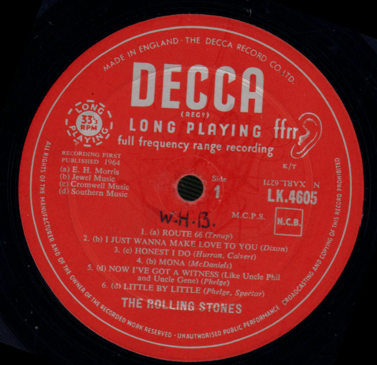 The Rolling Stones-Decca-LK 4605 MONO-VG/VG-
