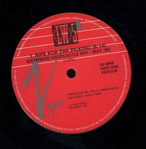 Ripe For The Picking-Virgin-12" Vinyl P/S-VG+/Ex