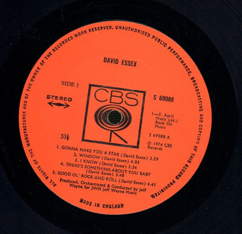 David Essex-CBS-Vinyl LP Gatefold-VG+/Ex