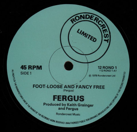 Footloose & Fancy Free-Rondercrest-12" Vinyl-VG/Ex