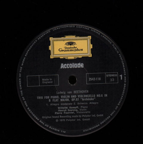 Archduke Trio-Deutsche Grammophon-Vinyl LP Picture Disc-VG+/NM
