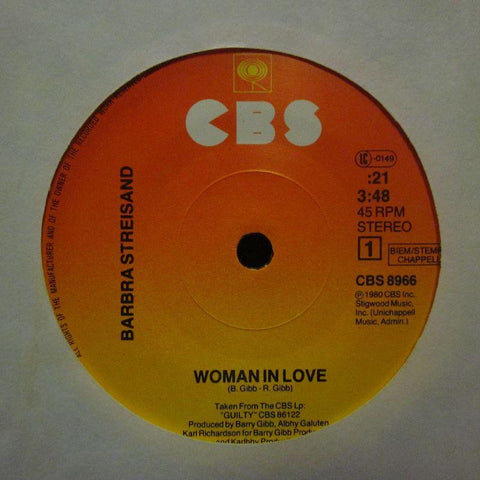 Barbra Streisand-Woman In Love-CBS-7" Vinyl