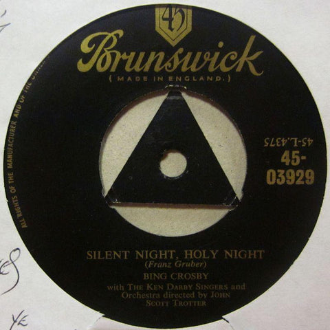 Bing Crosby-Silent Night Holy Night-Brunswick-7" Vinyl
