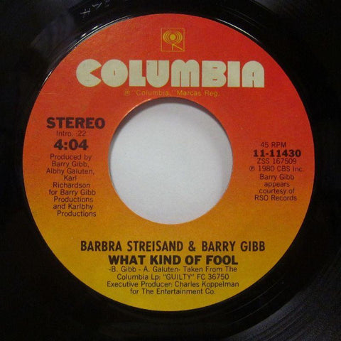 Barbra Streisand-What Kind Of Fool-Columbia-7" Vinyl