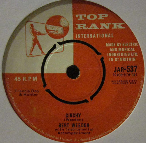 Bert Weedon-Ginchy-Top Rank International-7" Vinyl