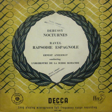 Debussy/Ravel-Nocturnes/Rapsodie Espagnole-Decca-Vinyl LP