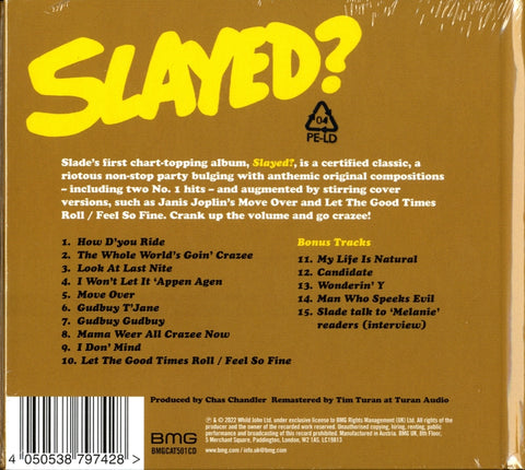 Slayed?-BMG-CD Album-New & Sealed