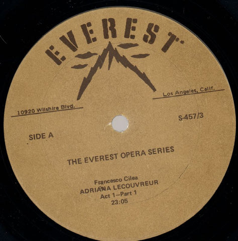 Adriana Lecouvreur-Everest-3x12" Vinyl LP Box Set-Ex+/Ex