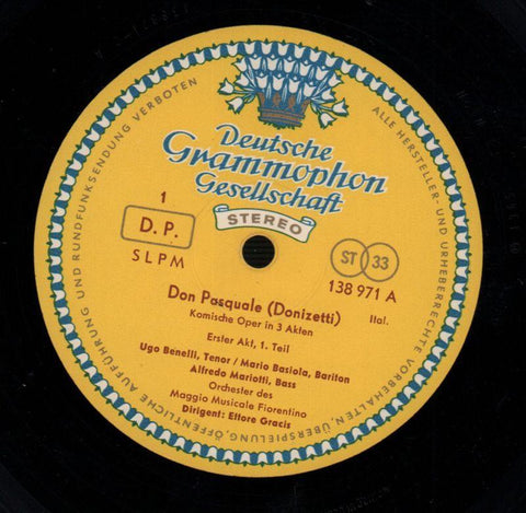 Don Pasquale Maccianti/Basiola/Benelli-Deutsche Grammophon-2x12" Vinyl LP Box Set-VG/Ex-