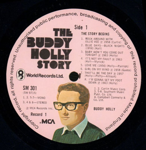 The Buddy Holly Story-World Record Club-5x12" Vinyl LP Box Set-G-/G
