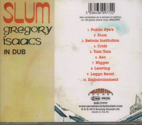 Slum In Dub-Burning Sounds-CD Album-New & Sealed