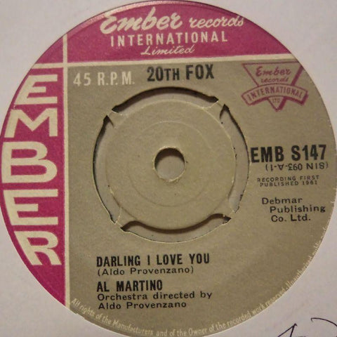 Al Martino-Darling I Love You-Ember-7" Vinyl