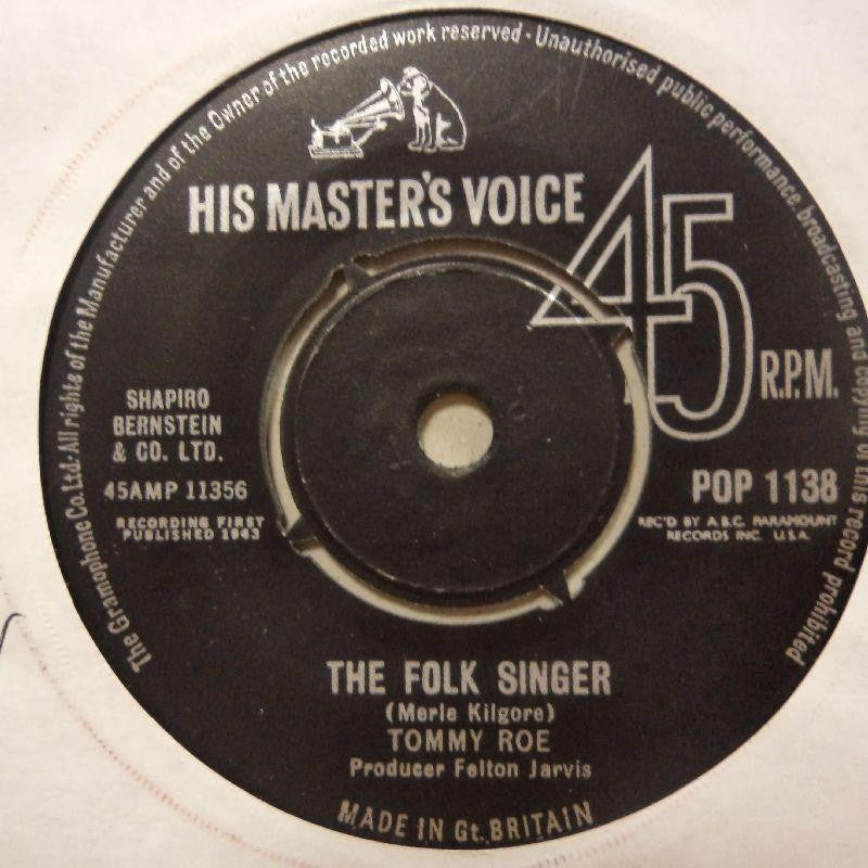 Tommy Roe-The Folk Singer-HMV-7" Vinyl