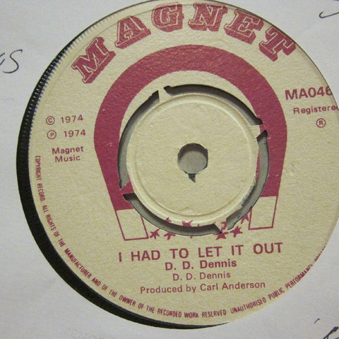 D.D Dennis-I Had To Let It Out -Magnet-7" Vinyl