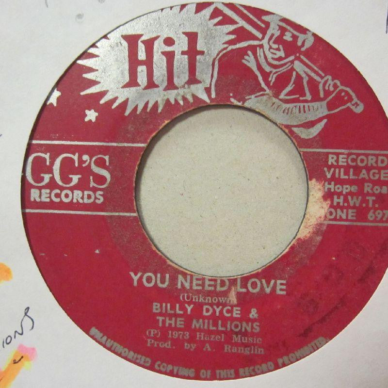 Billy Dyce & The Millions-You Need Love-Hit GG-7" Vinyl