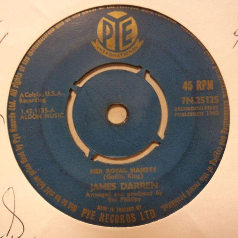 James Darren-Her Royal Majesty/ If I Could Only Tell You-Pye-7" Vinyl