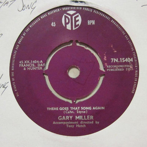 Gary Miller-There Goes That Song Again/ The Night Is Young-Pye Plum-7" Vinyl