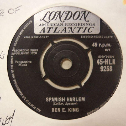 Ben E King-First Taste Of Love/ Spanish Harlem-London-7" Vinyl