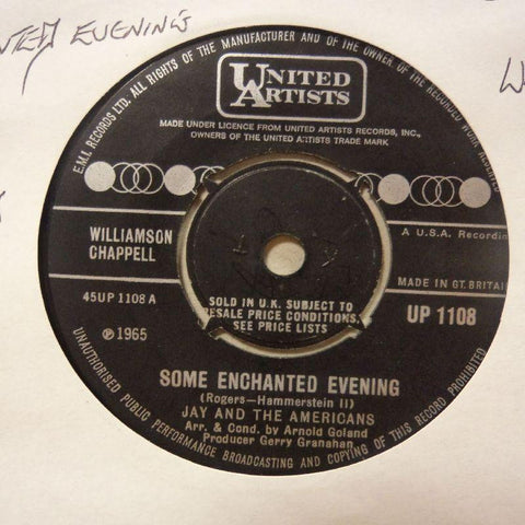 Jay & The Americans-Some Enchanted Evenings/ Girl-United Artist-7" Vinyl