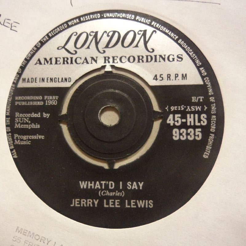 Jerry Lee Lewis-What'd I Say/ Livin' Lovin' Wreck-London-7