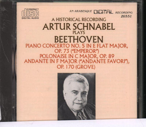 Artur Schnabel -Plays Beethoven Piano Concerto No.5, Polonaise In C Op 89-CD Album