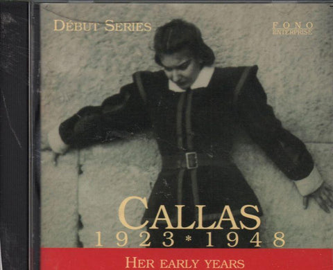 Maria Callas-1923-1948: Her Early Years-CD Album