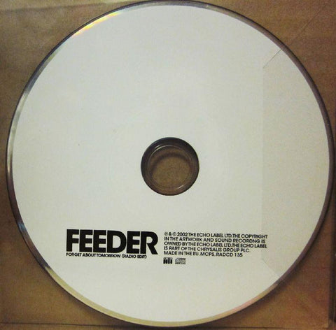 Feeder-Forget About Tomorrow-ECHO-CD Single