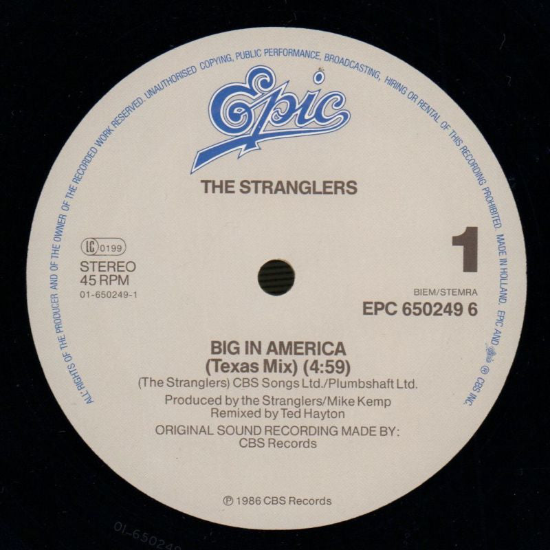 Big In America Maxi-Epic-12" Vinyl-VG/Ex