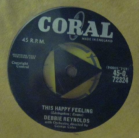 Debbie Reynolds-This Happy Feeling-Coral-7" Vinyl