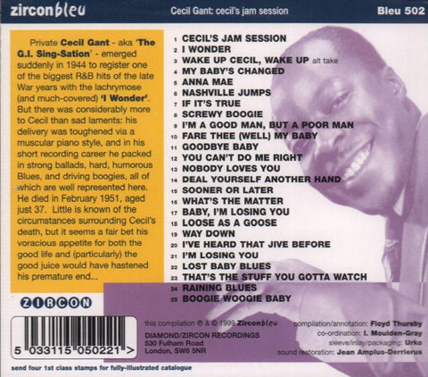 Cecil's Jam Session He's Loose As A Goose-Zircon-CD Album-New