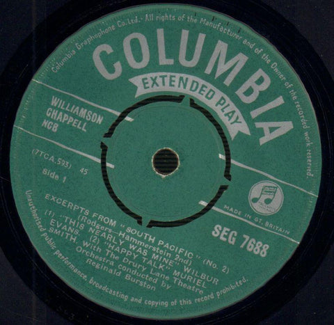 South Pacific-Columbia-7" Vinyl P/S-VG/VG