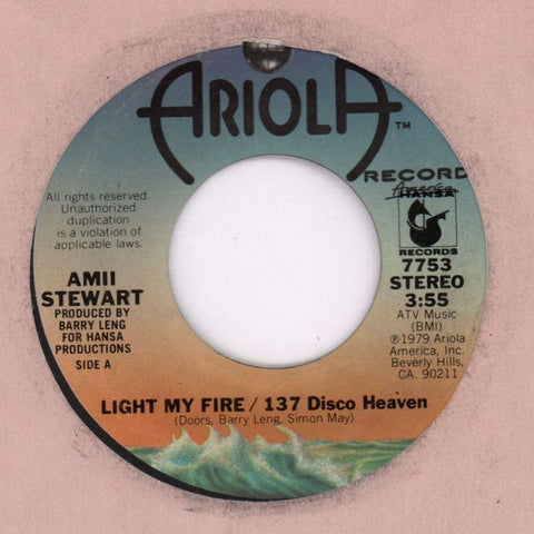 Light My Fire/ Am I Losing You-Ariola-7" Vinyl