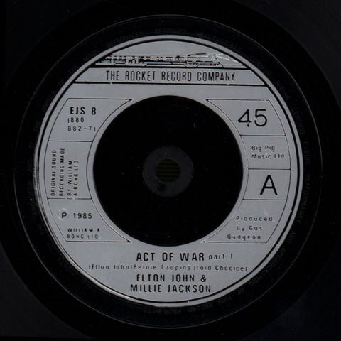 Act Of War-Rocket Record-7" Vinyl-VG+/Ex
