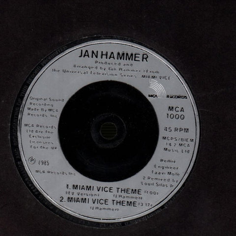 Miami Vice-MCA-7" Vinyl-VG/VG+